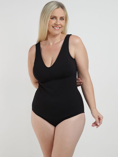 Maiô Texturizado Plus Size Feminino PRETO