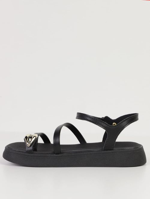 Sandália Papete Molekinha Infantil Para Menina - PRETO