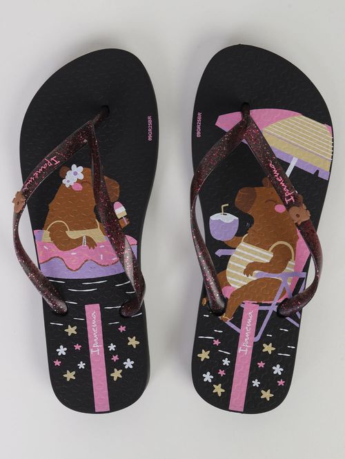 Chinelo Hype Ipanema Feminino PRETO