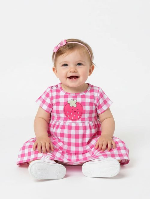 Vestido Cotton Infantil Para Menina - PINK
