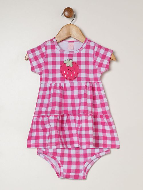 Vestido Cotton Infantil Para Menina - PINK