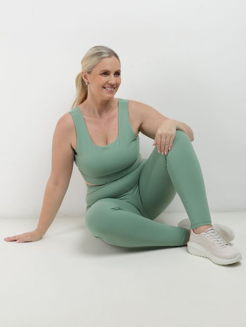 Top Fitness Poliamida Vels Plus Size Feminino VERDE