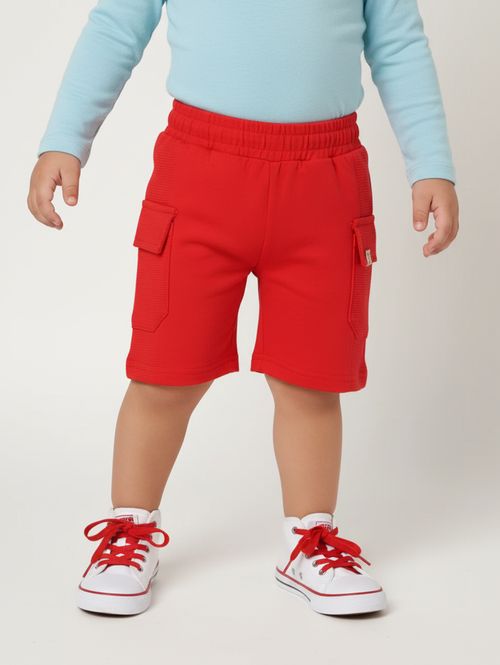 Bermuda Cargo Infantil Para Menino - VERMELHO