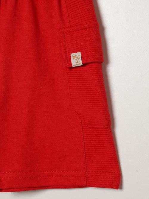 Bermuda Cargo Infantil Para Menino - VERMELHO
