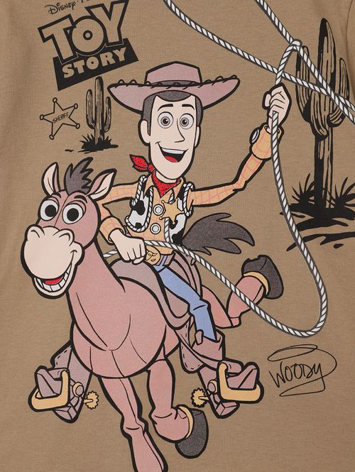 Camiseta Toy Story Infantil Para Menino - MARROM