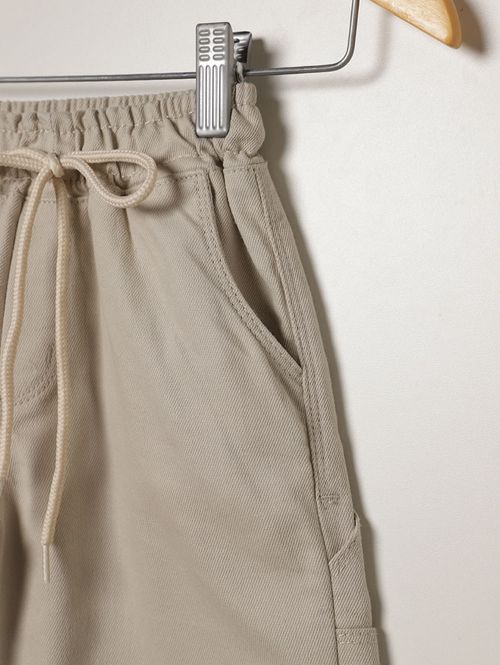 Bermuda Sarja Infantil Para Menino  - AREIA