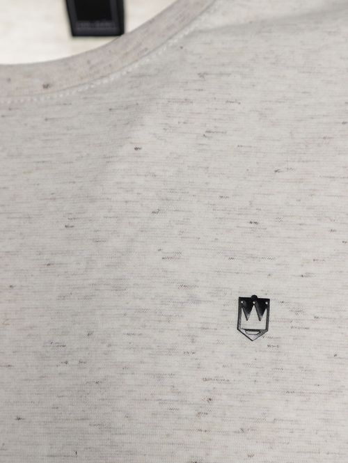 Camiseta Básica Manga Curta Masculina OFF WHITE