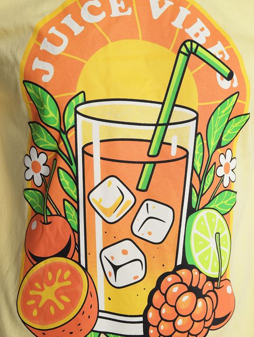 Camiseta Estampada Manga Curta Masculina AMARELO