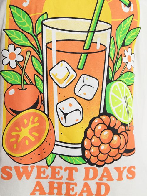 Camiseta Estampada Manga Curta Masculina OFF WHITE