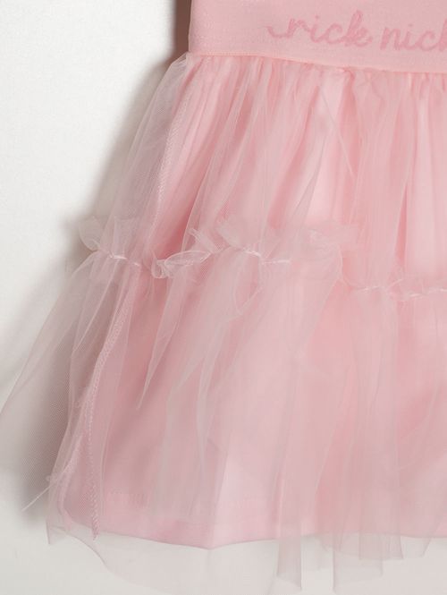 Conjunto Curto Com Tule Infantil Para Menina - ROSA CLARO