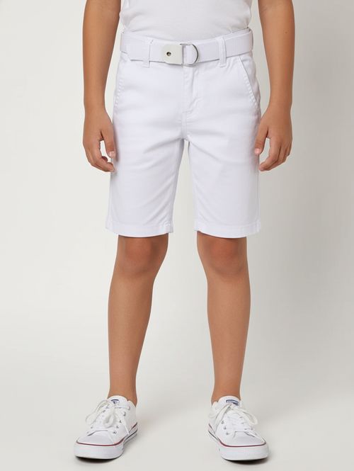 Bermuda Sarja Infantil Para Menino - BRANCO