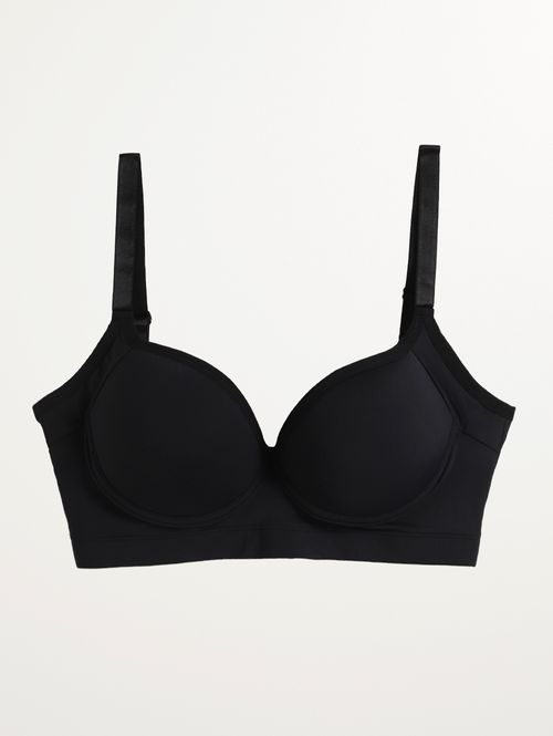 Sutiã Reforçado Com Bojo Plus Size Feminino PRETO