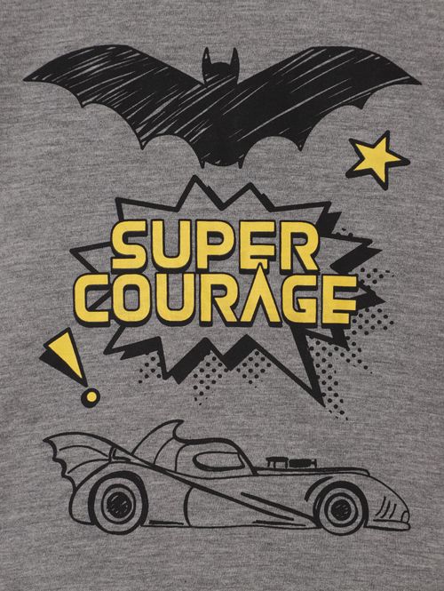 Pijama Curto Infantil Para Menino - MESCLA/PRETO