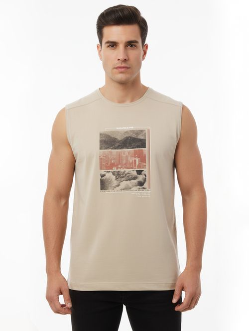 Camiseta Regata Masculina BEGE