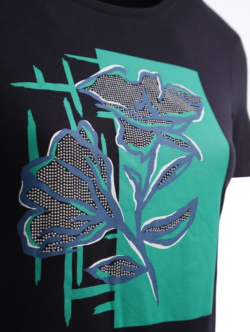 Blusa Manga Curta Habana Feminina PRETO