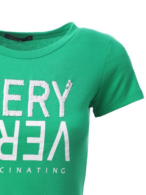 Blusa Manga Curta Feminina Verde