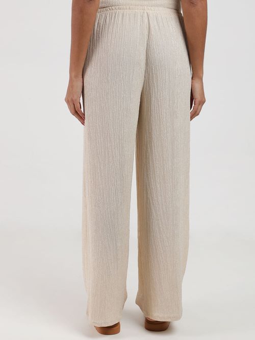 Calça Malha Pantalona Autentique Feminina AREIA