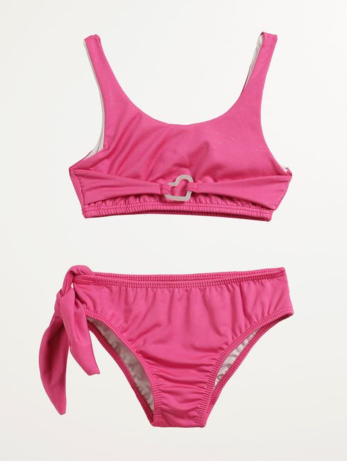 Biquíni Brilho Infantil Para Menina - ROSA