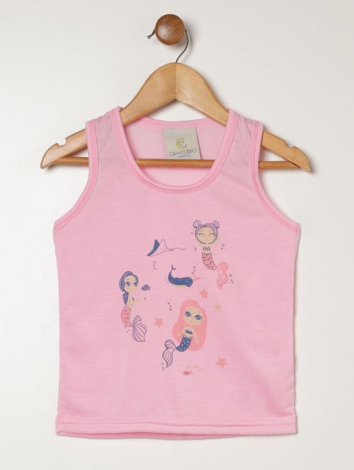 Pijama Curto Infantil Para Menina - ROSA