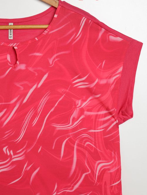 Blusa Manga Curta Habana Plus Size Feminina ROSA