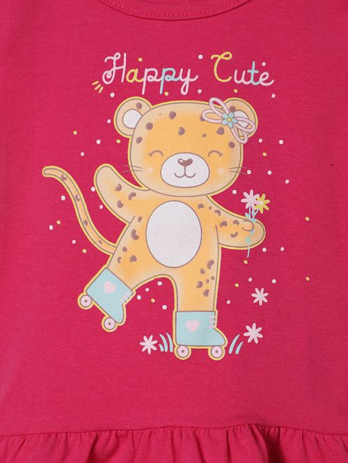 Conjunto Curto Cotton Infantil Para Menina - PINK