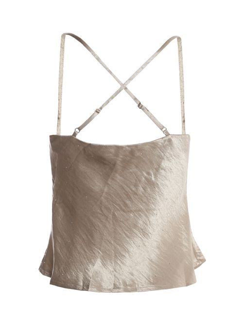 Blusa Acetinada Eagle Rock Feminina DOURADO