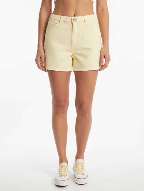 Short Sarja Feminino AMARELO