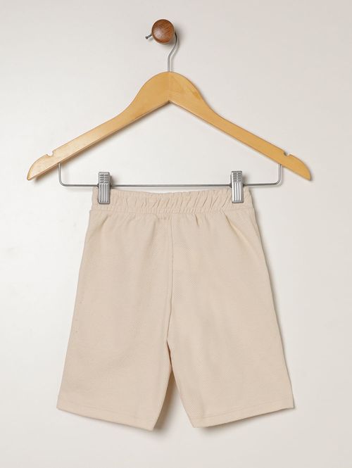 Bermuda Moletinho Infantil Para Menino - AREIA