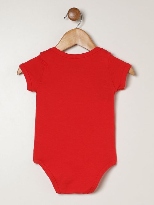 Body Estampado Infantil Para Bebê - VERMELHO