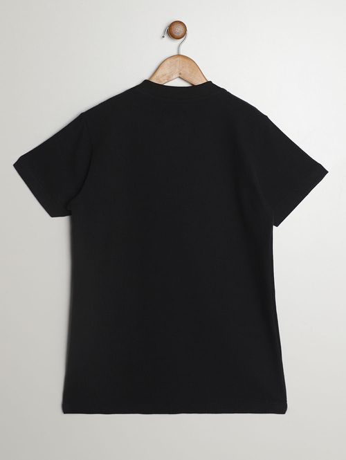 Camiseta Manga Curta Juvenil Para Menino - PRETO