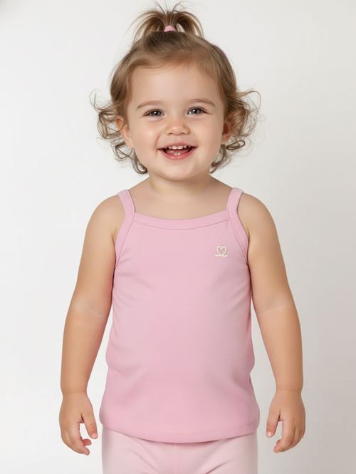 Blusa Regata Infantil Para Menina - ROSA CLARO