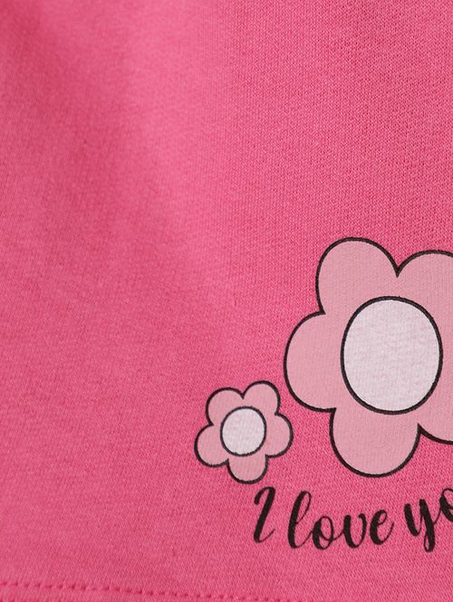 Short Moletinho Infantil Para Menina- ROSA