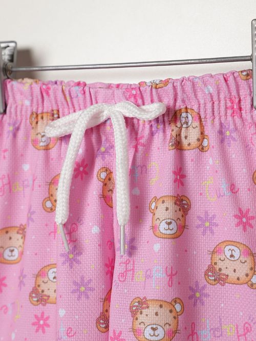 Conjunto Curto Cotton Infantil Para Menina - BRANCO