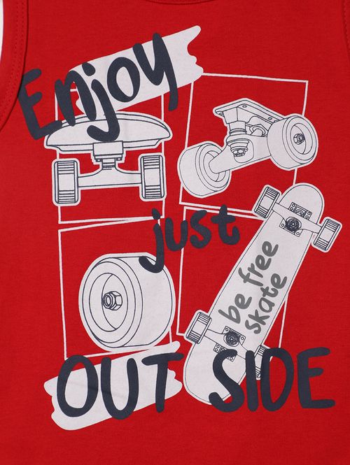 Conjunto Moletinho Infantil Para Menino - VERMELHO