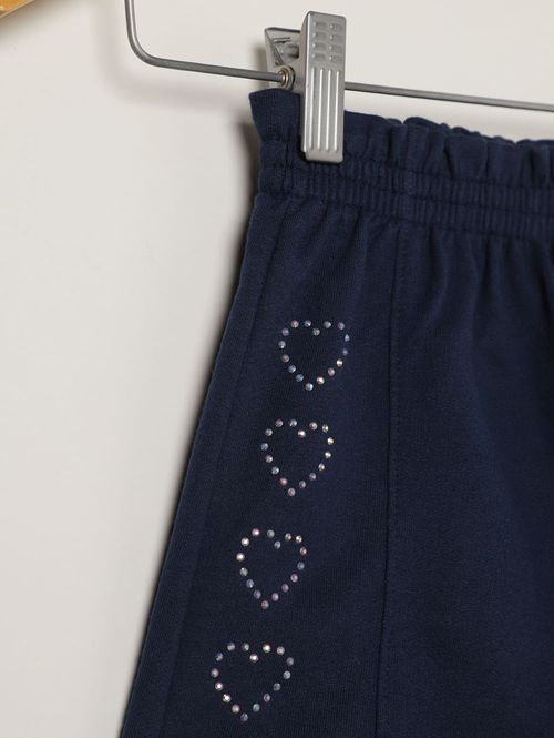 Short Moletinho Infantil Para Menina - MARINHO