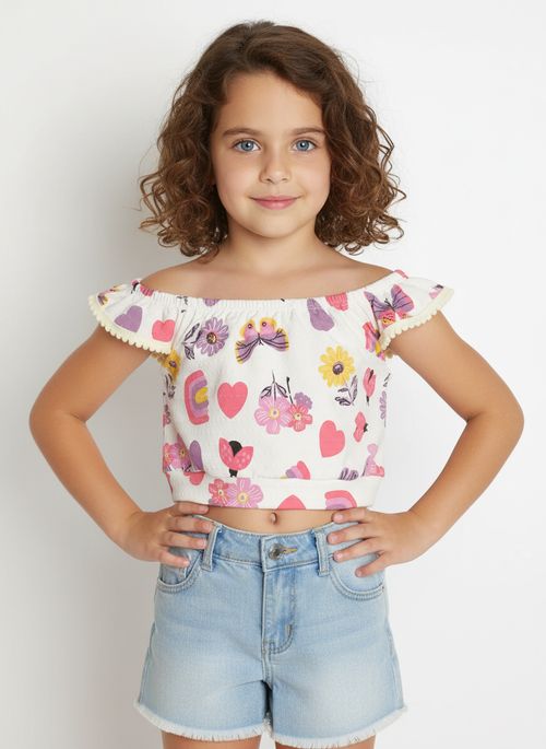 Blusa Regata Infantil Para Menina  - ROSA