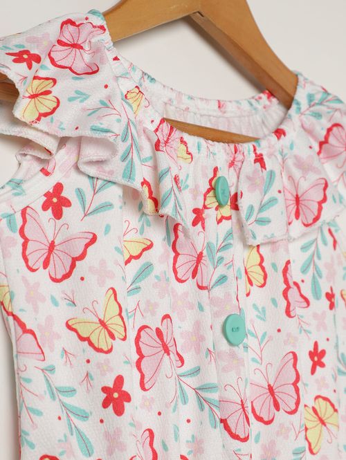 Macacão Malha Infantil Para Menina - VERMELHO