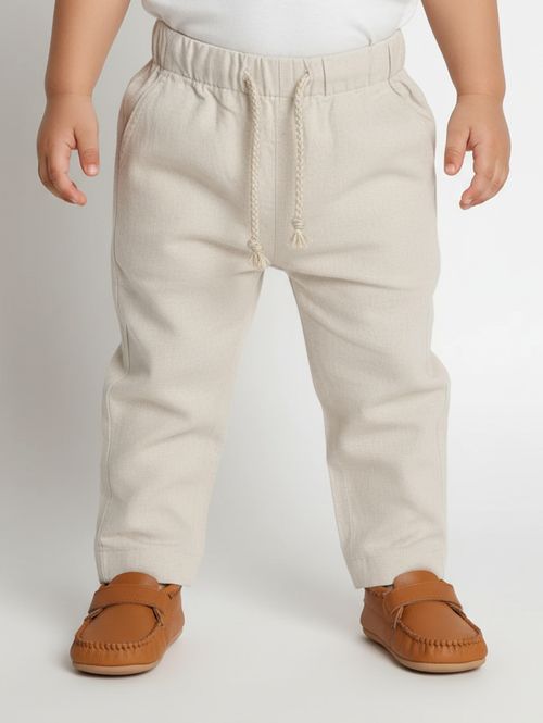 Calça Sarja Infantil Para Menino - BEGE