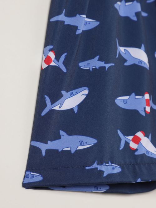 Bermuda Tubarão Infantil Para Menino - MARINHO