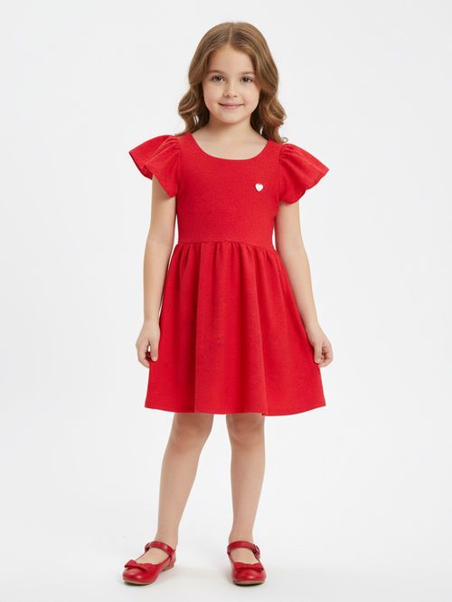 Vestido Infantil Para Menina - VERMELHO