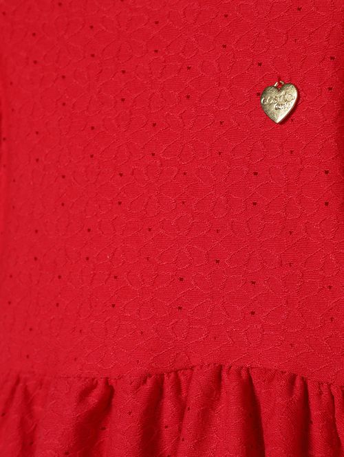 Vestido Infantil Para Menina - VERMELHO
