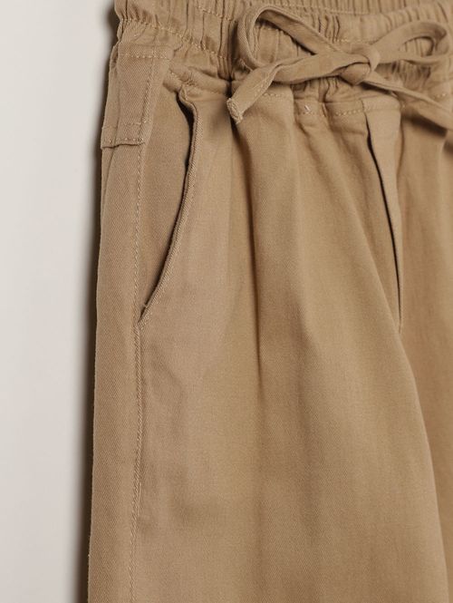 Calça Sarja Jogger Juvenil Para Menino - CAQUI