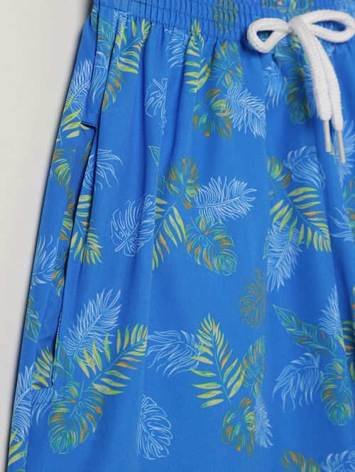 Bermuda Microfibra Juvenil Para Menino - AZUL