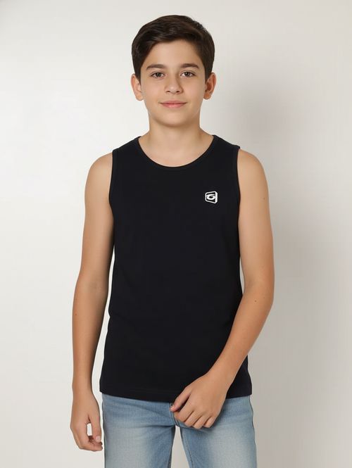 Camiseta Regata Gangster Juvenil Para Menino - MARINHO