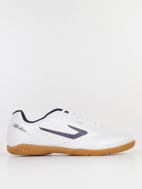 Chuteira Futsal Boleiro VI Topper Masculina BRANCO/MARINHO/DOURADO