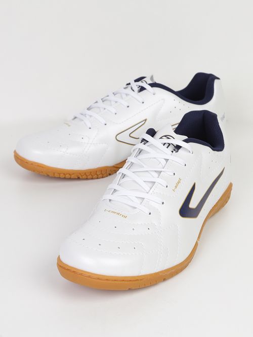 Chuteira Futsal Boleiro VI Topper Masculina BRANCO/MARINHO/DOURADO