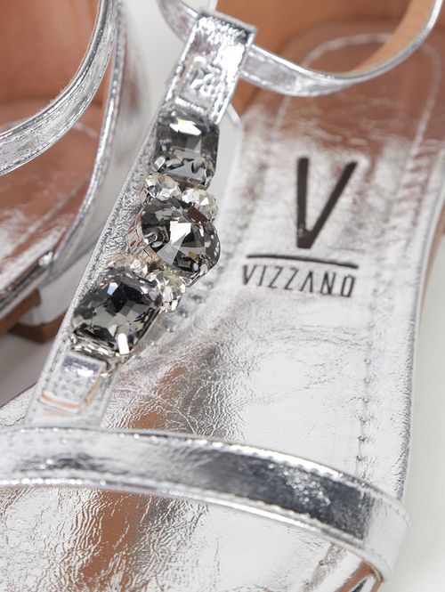 Sandália Metalizada Milano Vizzano Feminina PRATA