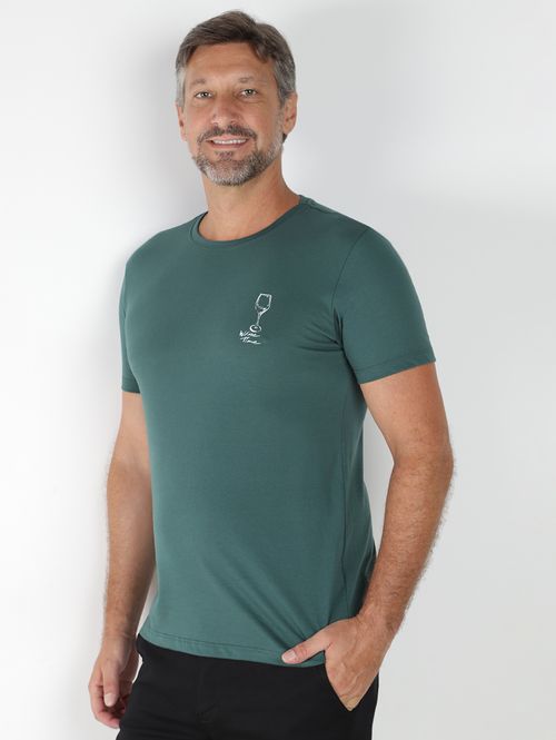 Camiseta Wine Manga Curta Masculina VERDE