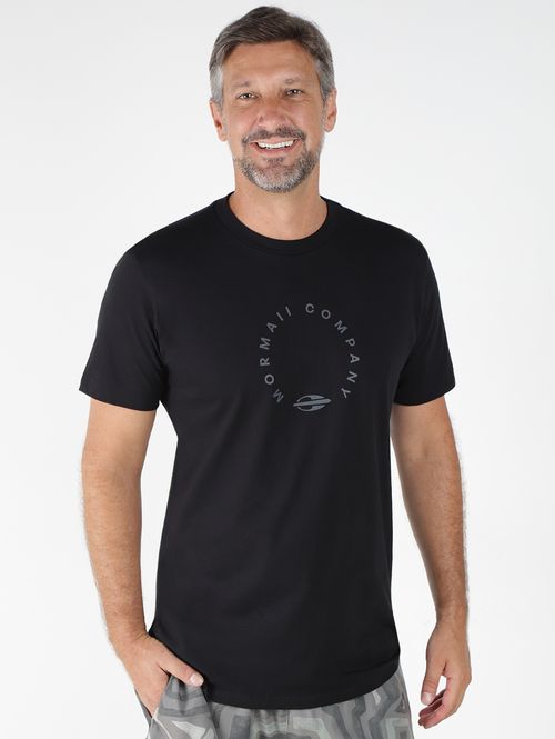 Camiseta Manga Curta Mormaii Masculina PRETO