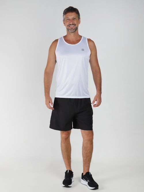 Camiseta Básica Regata Running Masculina BRANCO